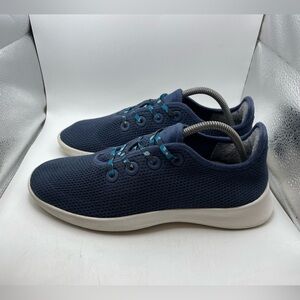 Allbirds Tree Runners men’s blue knit sneakers size 9